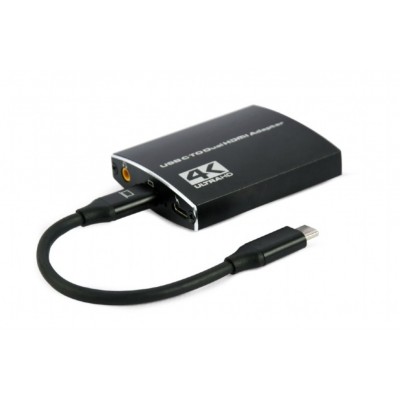 ADAPTADOR USB-C A DOBLE HDMI 4K 60HZ NEGRO en Huesoi