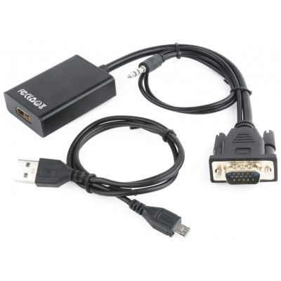 CABLE ADAPTADOR GEMBIRD VGA A HDMI 0,15M CON AUDIO 3,5MM (Espera 4 dias) en Huesoi