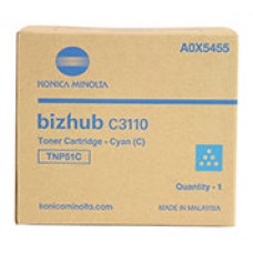 KONICA MINOLTA Toner MINOLTA TNP51C: C3110 Cian /A0X5455 en Huesoi