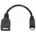 AISENS - CABLE USB 2.0 OTG, TIPO MICRO B/M-A/H, NEGRO, 15CM en Huesoi