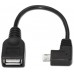 CABLE USB 2.0 OTG ACODADO TIPO MICRO BM-AH NEGRO 15CM en Huesoi