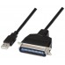 AISENS - CONVERSOR USB IMPRESORA, TIPO A/M-CN36(IEEE1284)/M, NEGRO, 1.5M en Huesoi