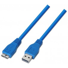 AISENS - CABLE USB 3.0, TIPO A/M-MICRO B/M, AZUL, 1.0M en Huesoi