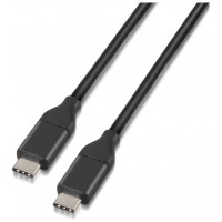 AISENS - CABLE USB 3.1 GEN2 10GBPS 3A, TIPO USB-C/M-USB-C/M, NEGRO, 1.0M en Huesoi