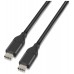 AISENS - CABLE USB 3.1 GEN2 10GBPS 3A, TIPO USB-C/M-USB-C/M, NEGRO, 1.0M en Huesoi