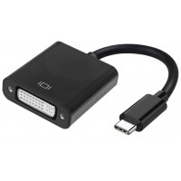 AISENS - CONVERSOR USB-C A DVI-I, USB-C/M-DVI 24+5/H, NEGRO, 15CM en Huesoi