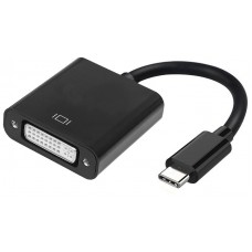 AISENS - CONVERSOR USB-C A DVI-I, USB-C/M-DVI 24+5/H, NEGRO, 15CM en Huesoi