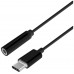 Aisens Conversor USB C/M-JACK 3.5/H negro 15cm en Huesoi