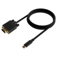 CABLE CONVERSOR USB-C A VGA USB-CM-HDB15M NEGRO 1.8M en Huesoi