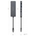 AISENS - HUB USB 3.2 GEN1 5G USB-C, USB-C/M-2xUSB-C/H-2xUSB-A/H, GRIS, 15CM en Huesoi