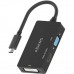 AISENS - CONVERSOR USB-C A DVI/HDMI/VGA, USB-C/M-DVI/H-HDMI/H-VGA/H, NEGRO, 15CM en Huesoi AISENS - CONVERSOR USB-C A DVI/HDMI/VGA, USB-C/M-DVI/H-HDMI/H-VGA/H, NEGRO, 15CM en Huesoi