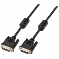 CABLE DVI SINGLE LINK 18+1 CON FERRITA M-M NEGRO 5.0M en Huesoi