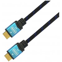 AISENS - CABLE HDMI V2.0 PREMIUM ALTA VELOCIDAD / HEC 4K@60HZ 18GBPS, A/M-A/M, NEGRO/AZUL, 1.0M en Huesoi