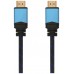 AISENS - CABLE HDMI V2.0 PREMIUM ALTA VELOCIDAD / HEC 4K@60HZ 18GBPS, A/M-A/M, NEGRO/AZUL, 1.0M en Huesoi