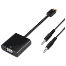 CONVERSOR MINI HDMI A SVGA+AUDIO HDMI CM-SVGAH NEGRO en Huesoi