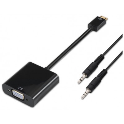CONVERSOR MINI HDMI A SVGA+AUDIO HDMI CM-SVGAH NEGRO en Huesoi