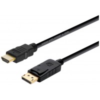 AISENS - CABLE CONVERSOR DISPLAYPORT A HDMI, DP/M-HDMI/M, NEGRO, 2.0M en Huesoi