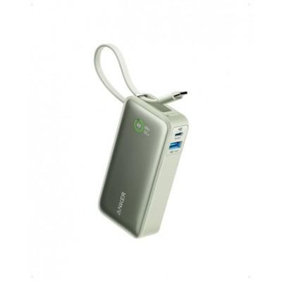 POWERBANK ANKER NANO POWER BANK (10000MAH 30W BUILT-IN USB-C CABLE GREEN) en Huesoi