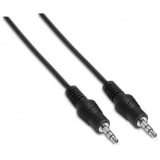 CABLE AUDIO ESTEREO JACK 3.5M-JACK 3.5M NEGRO 3.0M en Huesoi