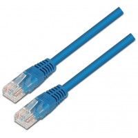 AISENS - CABLE DE RED LATIGUILLO RJ45 CAT.5E UTP AWG24, AZUL, 0.5M en Huesoi