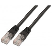 AISENS - CABLE DE RED LATIGUILLO RJ45 CAT.6 UTP AWG24, NEGRO, 2.0M en Huesoi