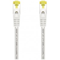 AISENS - CABLE DE RED LATIGUILLO RJ45 LSZH CAT.7 600 MHZ S/FTP PIMF AWG26, BLANCO, 0.5M en Huesoi