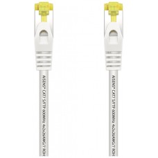 AISENS - CABLE DE RED LATIGUILLO RJ45 LSZH CAT.7 600 MHZ S/FTP PIMF AWG26, BLANCO, 0.5M en Huesoi