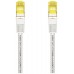 AISENS - CABLE DE RED LATIGUILLO RJ45 LSZH CAT.7 600 MHZ S/FTP PIMF AWG26, BLANCO, 0.5M en Huesoi