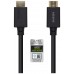 AISENS - CABLE HDMI V2.1 ULTRA ALTA VELOCIDAD / HEC CERTIFICADO 8K@60HZ 48GBPS, A/M-A/M, NEGRO, 3.0M en Huesoi