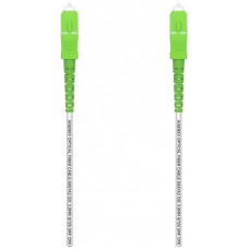 AISENS Cable Fibra Optica Latiguillo 20 M G657A2 3.0 9/125 SMF SIMPLEX CPR DCA LSZH, SC/APC-SC/APC, en Huesoi