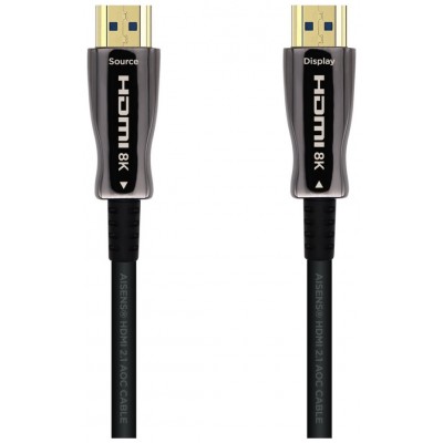 AISENS - CABLE HDMI V2.1 AOC ULTRA ALTA VELOCIDAD / HEC 8K@60HZ 4K@120HZ 4:4:4 48GBPS, A/M-A/M, NEGR en Huesoi