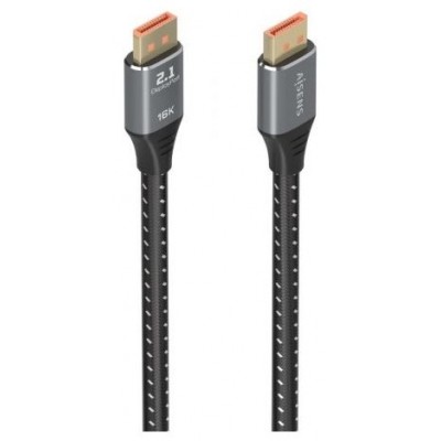 AISENS - CABLE DISPLAYPORT V2.1 16K@60HZ 80GBPS, DP/M-DP/M, NEGRO, 1.5M en Huesoi