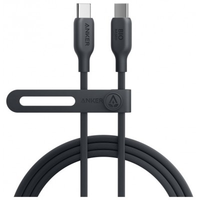 CABLE ANKER 543 USB-C A USB-C CABLE BIO-BASED 1,8M 140W NEGRO en Huesoi