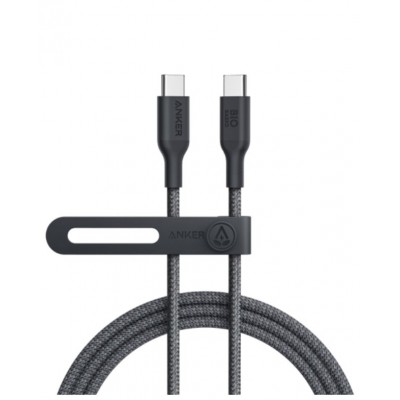 CABLE ANKER 544 USB-C TO USB-C CABLE (6FT 140W BIO-NYLON BLACK) en Huesoi