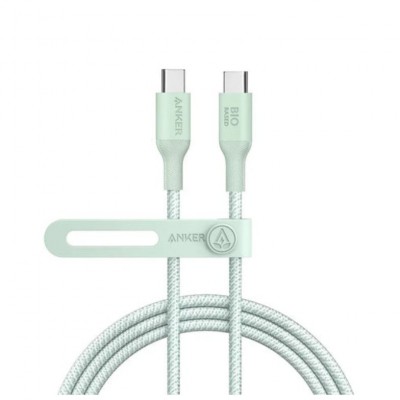 CABLE ANKER 544 USB-C TO USB-C CABLE (6FT 140W BIO-NYLON GREEN) en Huesoi