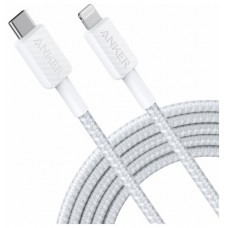 CABLE ANKER 322 USB-C TO LIGHTNING CABLE NYLON 3M WHITE en Huesoi