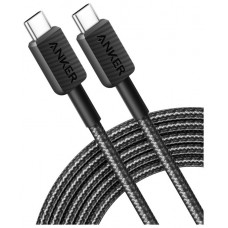 CABLE ANKER 322 USB-C TO USB-C CABLE NYLON 3M 60W BLACK en Huesoi