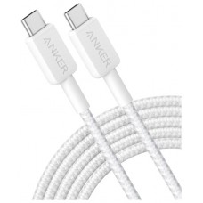 CABLE ANKER 322 USB-C TO USB-C CABLE NYLON 3M 60W WHITE en Huesoi