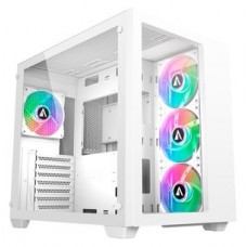 Abysm Gaming - Caja ATX Sava 285 BX203 Blanca - 2 x en Huesoi