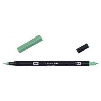 ROTULADOR DOBLE PUNTA PINCEL DUAL BRUSH-312 - COLOR HOLLY GREEN. TOMBOW ABT-312 (Espera 4 dias) en Huesoi