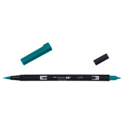 ROTULADOR DOBLE PUNTA PINCEL DUAL BRUSH-379 - COLOR JADE GREEN. TOMBOW ABT-379 (Espera 4 dias) en Huesoi