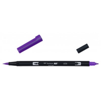 ROTULADOR DOBLE PUNTA PINCEL COLOR VIOLET TOMBOW ABT-606 (MIN6) (Espera 4 dias) en Huesoi