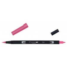 ROTULADOR DOBLE PUNTA PINCEL COLOR HOT PINK TOMBOW ABT-743 (Espera 4 dias) en Huesoi