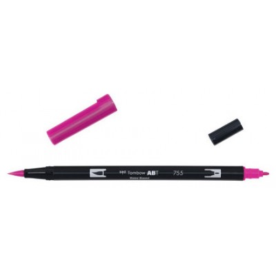 ROTULADOR DOBLE PUNTA PINCEL DUAL BRUSH-755 - COLOR RUBINE RED. TOMBOW ABT-755 (Espera 4 dias) en Huesoi