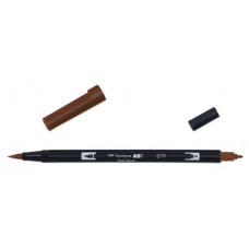 ROTULADOR DOBLE PUNTA PINCEL DUAL BRUSH-879 - COLOR BROWN. TOMBOW ABT-879 (Espera 4 dias) en Huesoi