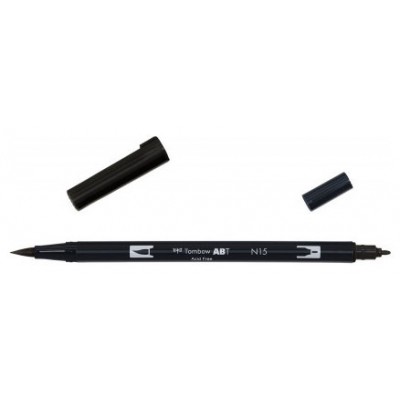 ROTULADOR DOBLE PUNTA PINCEL COLOR NEGRO TOMBOW ABT-N15 (Espera 4 dias) en Huesoi