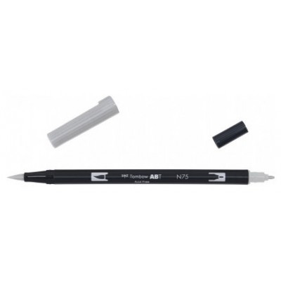 ROTULADOR DOBLE PUNTA PINCEL COOL GRAY 3 COLOR GRIS TOMBOW ABT-N75 (Espera 4 dias) en Huesoi