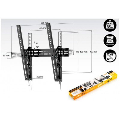 Engel Axil AC0571E soporte para TV 165,1 cm (65") Negro (Espera 4 dias) en Huesoi