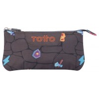 ESTUCHE ESCOLAR TRES COMPARTIMENTOS ESTAMPADO VIDEOJUEGO - TABLERO TOTTO AC52ECO012-2210Z-3Y7 (Espera 4 dias) en Huesoi