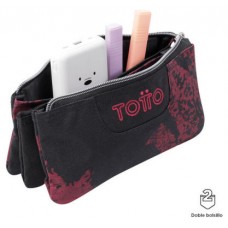 ESTUCHE ESCOLAR TRES COMPARTIMENTOS TIZA ROJA - TABLERO TOTTO AC52ECO012-2310Z-5C5 (Espera 4 dias) en Huesoi